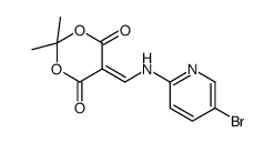 5-[(5-BROMO-PYRIDIN-2-YLAMINO)-METHYLENE]-2,2-DIMETHYL-[1,3]DIOXANE-4, 6-DIONE结构式