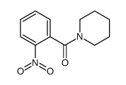 (2-硝基苯基)-1-哌啶基甲酮结构式