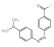 Benzoyl chloride,4-[2-[4-(dimethylamino)phenyl]diazenyl]- Structure