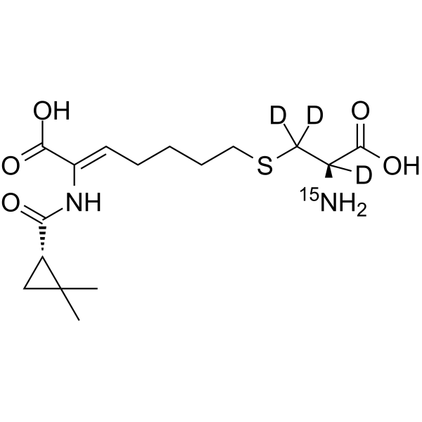 Cilastatin-15N,d3结构式
