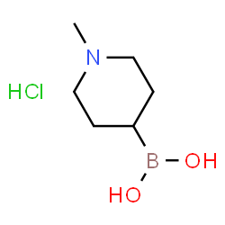 1-Methyl-piperidine-4-boronic acid hydrochloride Structure