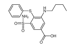 3-(butylamino)-4-phenylsulfanyl-5-sulfamoylbenzoic acid Structure