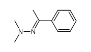 (E)-1,1-dimethyl-2-(1-phenyleth-1-ylidene)hydrazine结构式