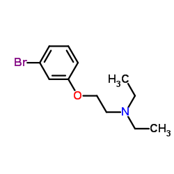 2-(3-溴苯氧基)-N,N-二乙基乙胺结构式