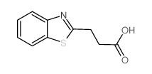 3-(1,3-苯并噻唑-2-基)丙酸结构式