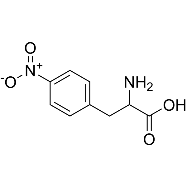 4-硝基-DL-苯丙氨酸结构式