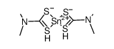 bis(N,N-dimethyldithiocarbamato)tin(II) Structure