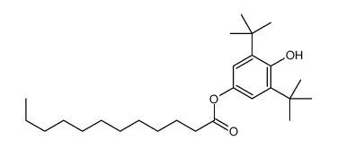 (3,5-ditert-butyl-4-hydroxyphenyl) dodecanoate Structure