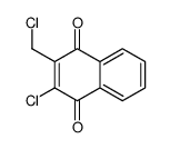 2-chloro-3-(chloromethyl)naphthalene-1,4-dione Structure