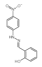 Benzaldehyde,2-hydroxy-, 2-(4-nitrophenyl)hydrazone Structure