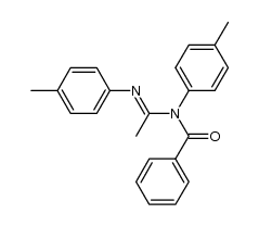 N1-benzoyl-N1,N2-bis(p-methylphenyl)acetamidine结构式