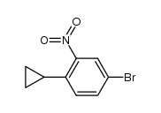 4-bromo-2-nitrophenyl-cyclopropane结构式