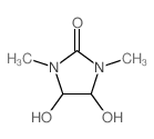 4,5-二羟-1,3-二甲基-2-咪唑烷酮结构式