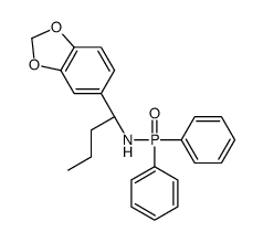 (1R)-1-(1,3-benzodioxol-5-yl)-N-diphenylphosphorylbutan-1-amine Structure