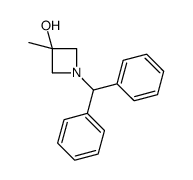 1-二苯甲基-3-甲基氮杂环丁烷-3-醇结构式