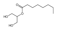 1,3-dihydroxypropan-2-yl octanoate Structure