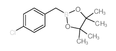 2-(4-氯苄基)-4,4,5,5-四甲基-1,3,2-二噁硼烷结构式