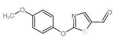 2-(4-Methoxyphenoxy)-1,3-thiazole-5-carbaldehyde Structure