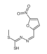 3-(5-Nitrofurfurylidene)dithiocarbazic acid methyl ester Structure