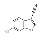 6-氯苯并[d]异噁唑-3-甲腈结构式