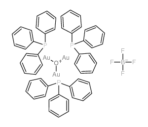 Tris[triphenylphosphinegold(I)]oxonium tetrafluoroborate Structure