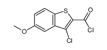 3-chloro-5-methoxy-1-benzothiophene-2-carbonyl chloride Structure