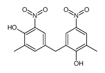 4-[(2-hydroxy-3-methyl-5-nitrophenyl)methyl]-2-methyl-6-nitrophenol结构式