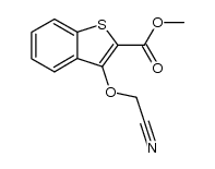 methyl 3-(cyanomethoxy)benzo[b]thiophene-2-carboxylate结构式