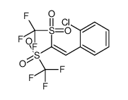 1-[2,2-bis(trifluoromethylsulfonyl)ethenyl]-2-chlorobenzene结构式