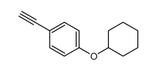 Benzene, 1-(cyclohexyloxy)-4-ethynyl- (9CI) Structure