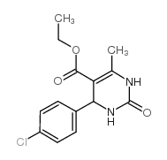 4-(4-Chloro-phenyl)-6-methyl-2-oxo-1,2,3,4-tetrahydro-pyrimidine-5-carboxylic acid ethyl ester Structure
