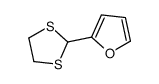 Furan-2-carbaldehyde ethane-1,2-diyl dithioacetal Structure