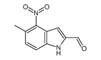 5-methyl-4-nitro-1H-indole-2-carbaldehyde Structure