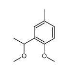 1-methoxy-2-(1-methoxyethyl)-4-methylbenzene结构式