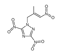 1-(2-methyl-3-nitroprop-2-enyl)-3,5-dinitro-1,2,4-triazole Structure