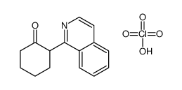 2-isoquinolin-1-ylcyclohexan-1-one,perchloric acid Structure