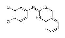 N-(3,4-dichlorophenyl)-4H-3,1-benzothiazin-2-amine结构式
