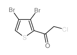2-Chloro-1-(3,4-dibromo-2-thienyl)-1-ethanone结构式