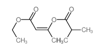ethyl (Z)-3-(2-methylpropanoyloxy)but-2-enoate结构式