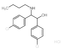 Benzeneethanol, b-(butylamino)-4-chloro-a-(4-chlorophenyl)-, hydrochloride(1:1)结构式