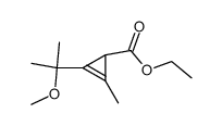 (methoxy-2 propyl-2)-2 methyl-3 cyclopropene-2 carboxylate d'ethyle结构式