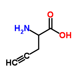 DL-炔丙基甘氨酸结构式