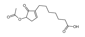 7-(4-acetyloxy-5-oxocyclopenten-1-yl)heptanoic acid结构式