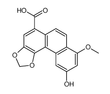 10-hydroxy-8-methoxynaphtho[2,1-g][1,3]benzodioxole-5-carboxylic acid结构式