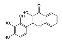 3-hydroxy-2-(2,3,4-trihydroxyphenyl)chromen-4-one Structure