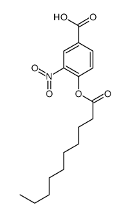 4-decanoyloxy-3-nitrobenzoic acid结构式