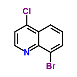 4-氯-8-溴喹啉结构式