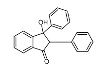 3-hydroxy-2,3-diphenyl-2H-inden-1-one结构式