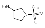 1-甲磺酰基-3-氨基吡咯烷结构式