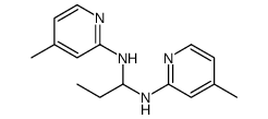 1-N,1-N'-bis(4-methylpyridin-2-yl)propane-1,1-diamine结构式